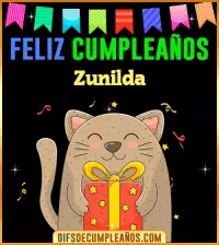 GIF Feliz Cumpleaños Zunilda